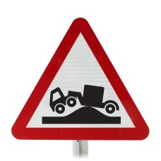 Risk Of Grounding Road Post Mounted Sign - Diagram 782 R2/RA2 (Face Only)