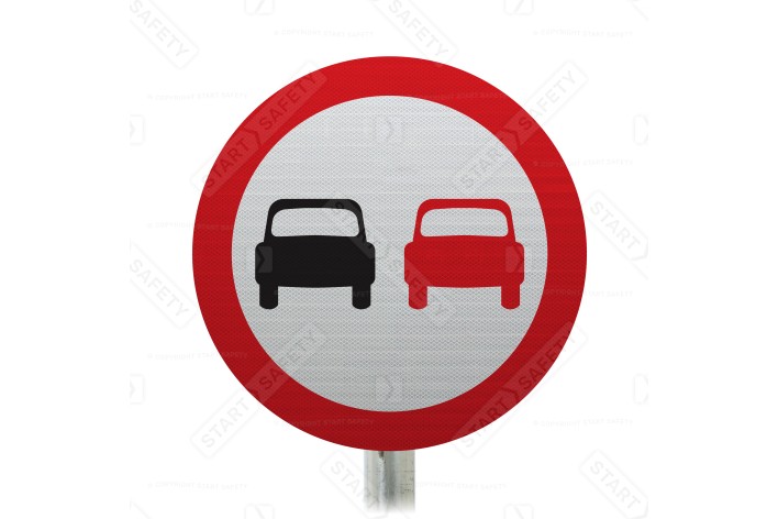 Overtaking Prohibited Sign Face Post Mounted 632 (Face Only)