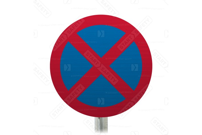 Stopping Prohibited Sign Face Post Mounted 642, (Face Only)