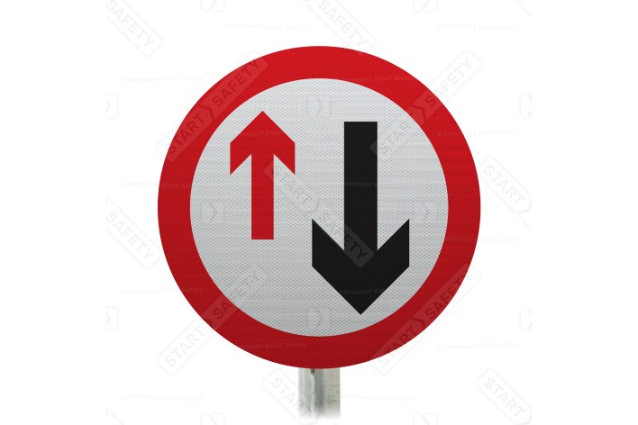 Oncoming Traffic Has Priority Sign Face Post Mounted 615, (Face Only)