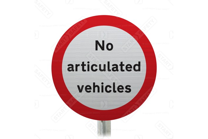 Articulated Buses Prohibited Sign Face Post Mounted 622.4, (Face Only)