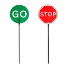 Stop & Go Aluminium Lollipop 'Stop Go' - Road Works Sign
