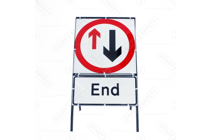 End Give Way Temporary Chapter 8 Sign