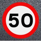StartMark 50mph Speed Roundels | Thermoplastic - Tricolour