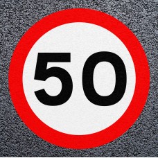 StartMark 50mph Speed Roundels | Thermoplastic - Tricolour