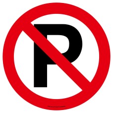 No Parking Floor Sign - Self Adhesive