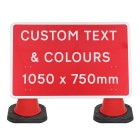 Custom Cone Sign 1050x750mm - Face Only