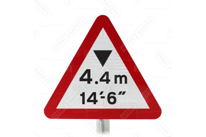 Available Headroom Sign, Post Mounted 530A, (Face Only)