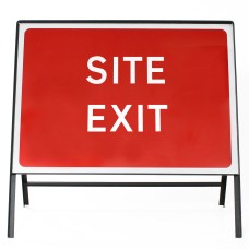 Site Exit Sign - Zintec Metal Sign Face | 1050x750mm