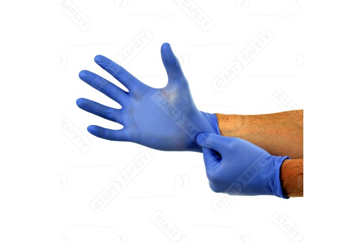Nitrile Blue Gloves (Powder Free, Latex Free) 50 Pairs (100pk)