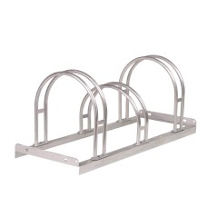 Hi-Hoop Bike Rack (Multiple Sizes) Dual Direction - Galvanised