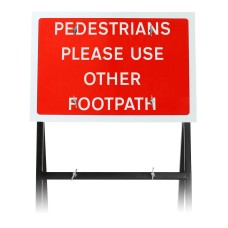 Pedestrians Please Use Other Footpath' Sign |Quick Fit (face only) | 600x450mm