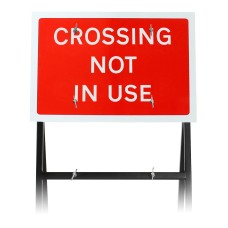 Crossing Not In Use' Sign Diagram 7016 |Quick Fit (face only) | 600x450mm