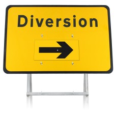 Diversion Rotating Arrow Sign Diagram 2702 |Quick Fit (face only) | 1050x750mm