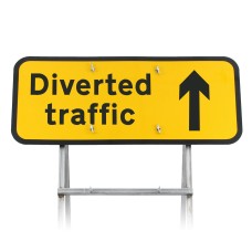 Diverted Traffic' Arrow Up Diagram 2703 |Quick Fit (face only) | 1050x450mm