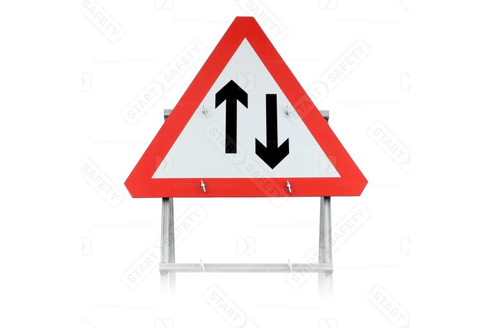 Two Way Traffic Sign Face Diagram 521 (face only)