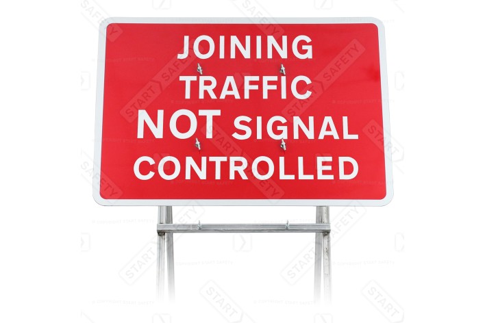 Joining Traffic Not Signal Controlled -  Quick Fit Mounted Sign Face - 7022 (face only)