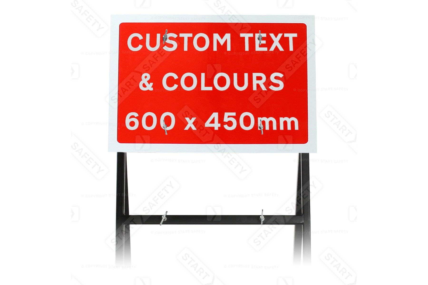 Custom Quick Fit Sign Face 600x450mm Plastic Made To Order
