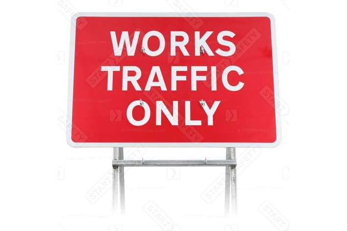 Works Traffic Only Sign (face only)