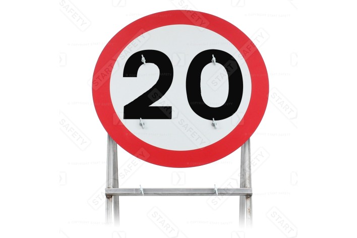 Diagram 670 Quick Fit Sign Face | 20mph (face only)