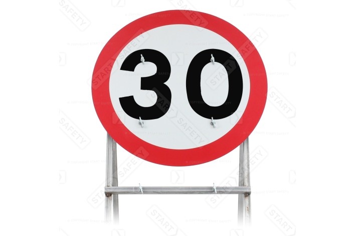Diagram 670 Quick Fit Sign Face | 30mph (face only)