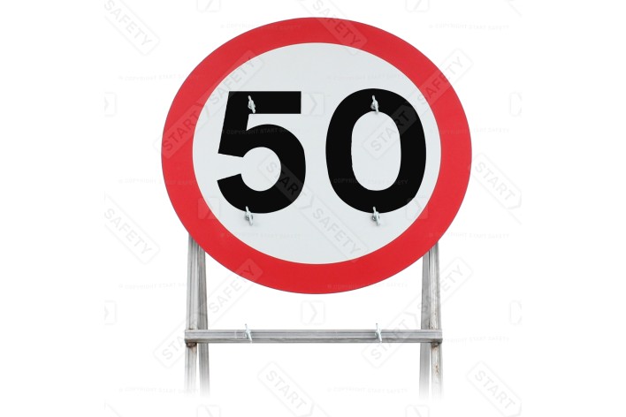 Diagram 670 Quick Fit Sign Face | 50mph (face only)