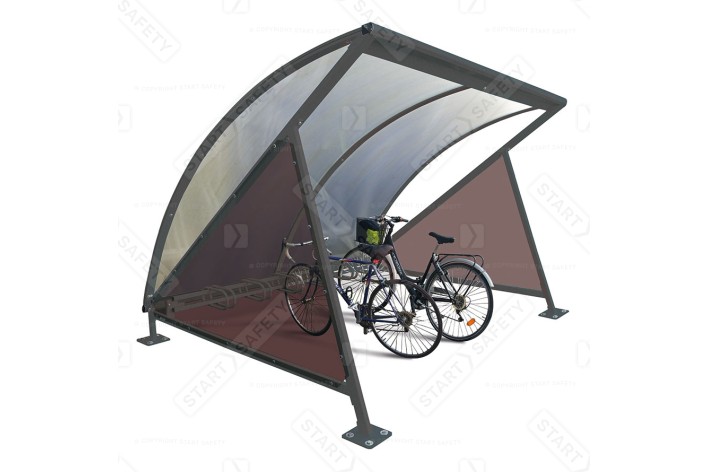 Moonshape Bike Shelter Sturdy and Elegant Design