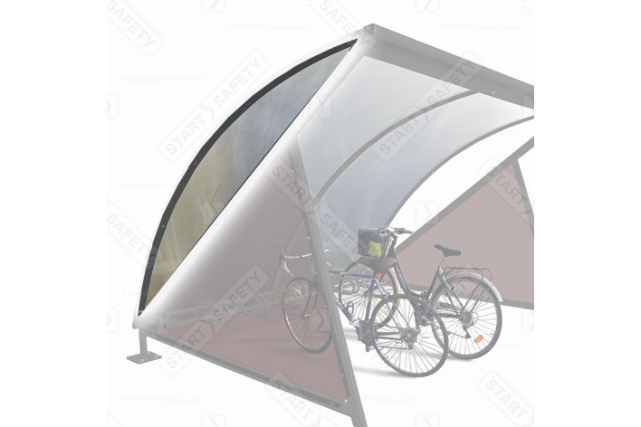 Upper Side Cladding Pair For Moonshape Bike Shelters