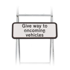Give Way To Oncoming Vehicles  Sign Quick Fit  (face only) | Dia. 615.1 | 725x275mm