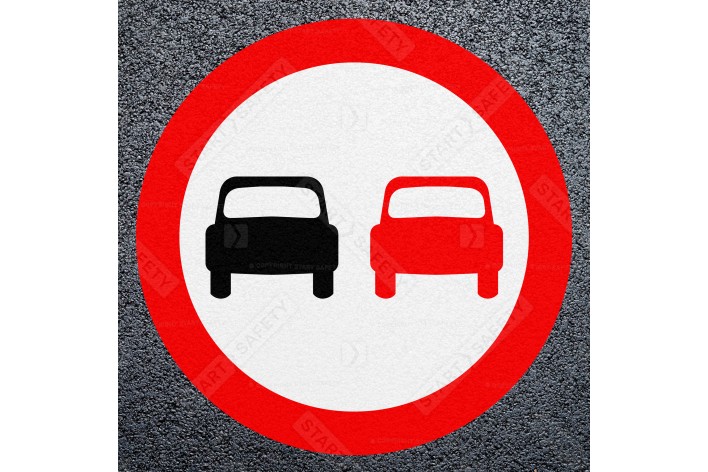No Overtaking Road Marking - Thermoplastic Roundel Dia. 632