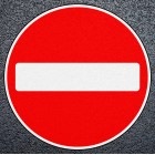 No Entry Preformed Thermoplastic Road Marking