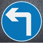 Left Turn Ahead Arrow Preformed Thermoplastic Road Marking
