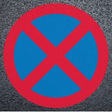 No Stopping Preformed Thermoplastic Road Marking