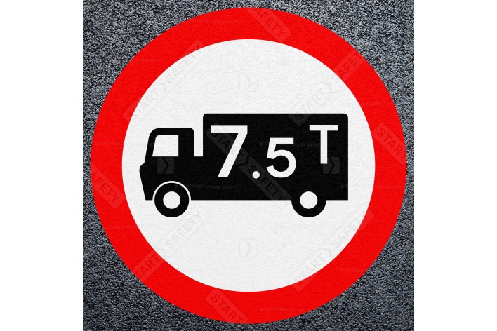 No Goods Vehicles Road Marking - Thermoplastic Roundel Dia. 622.1A