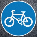 Cycle Route Preformed Thermoplastic Road Marking
