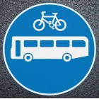 Bus & Cycle Route Preformed Thermoplastic Road Marking