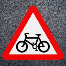 Cycle Route Ahead Preformed Thermoplastic Road Marking