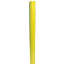 Autopa Yellow Fixed Steel Bollard | 1000mm Above Ground - 101mm Cast-in