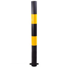 Autopa 1000mm Black & Yellow Bollard | 114mm Cast-in