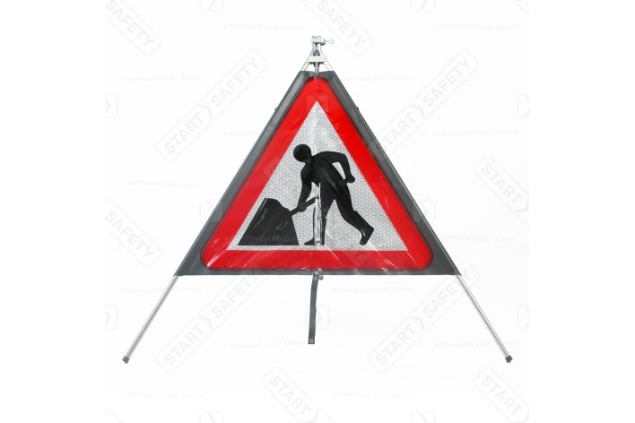 Men At Work Classic Roll Up Road Sign