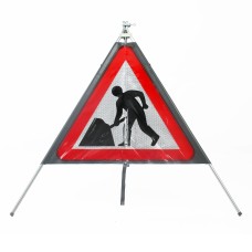 Men at Work Sign dia. 7001 - Classic Roll Up Sign / RA1