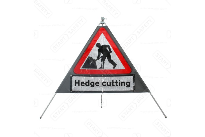 Men At Work Inc. 'Hedge Cutting' dia.7001 Classic Roll Up Road Sign