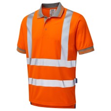 Pulsar Protect Rail Spec Hi Vis Orange Polo Shirt PR176