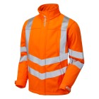 Pulsar Protect Mens Hi Vis Orange Interactive Softshell Jacket PR535