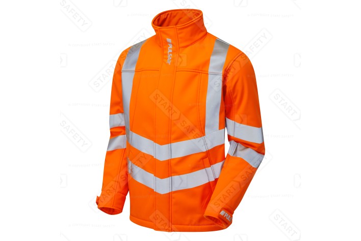 Pulsar Protect Hi Vis Orange Interactive Softshell Jacket PR535