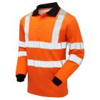 Pulsar Electric ARC Hi Vis Orange Long Sleeved Polo Shirt PRARC21