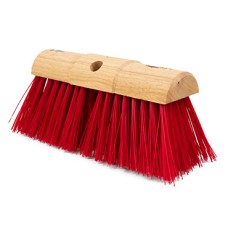 Hillbrush 330mm Trade Stiff Yard Broom RED PVC Bristle