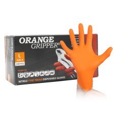 Orange Gripper Gloves Heavy Duty High Traction Gloves