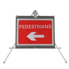 Pedestrians Left dia. 7018 - Roll Up Sign / RA1 | 600x450mm