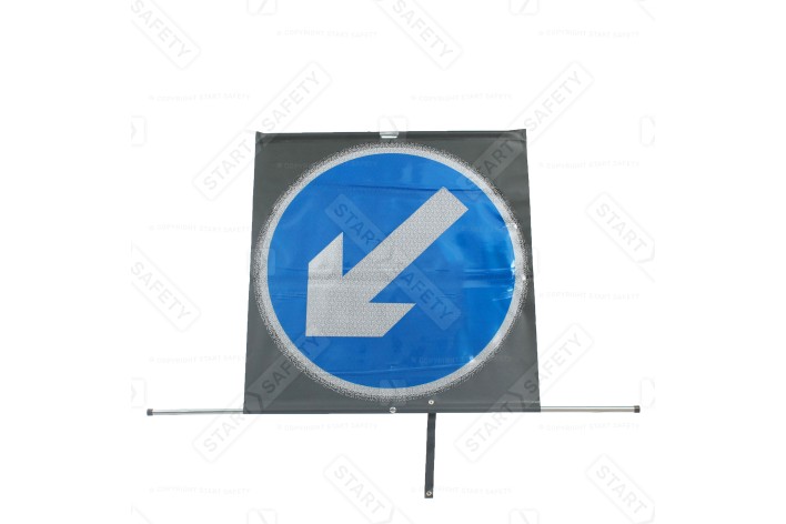 Keep Left Classic Roll Up Road Sign | 600mm | Face Only